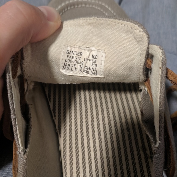 Gray Polo Boat Shoe Size 10 - Picture 3 of 4